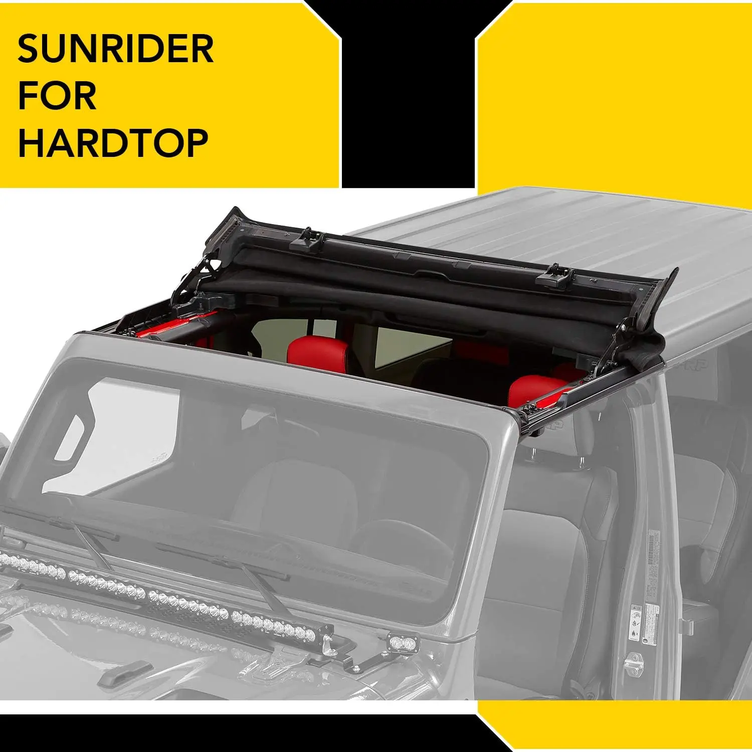 Black Diamond Sunrider for Hardtop 2018-Current Jeep Wrangler JL & Jeep Gladiator