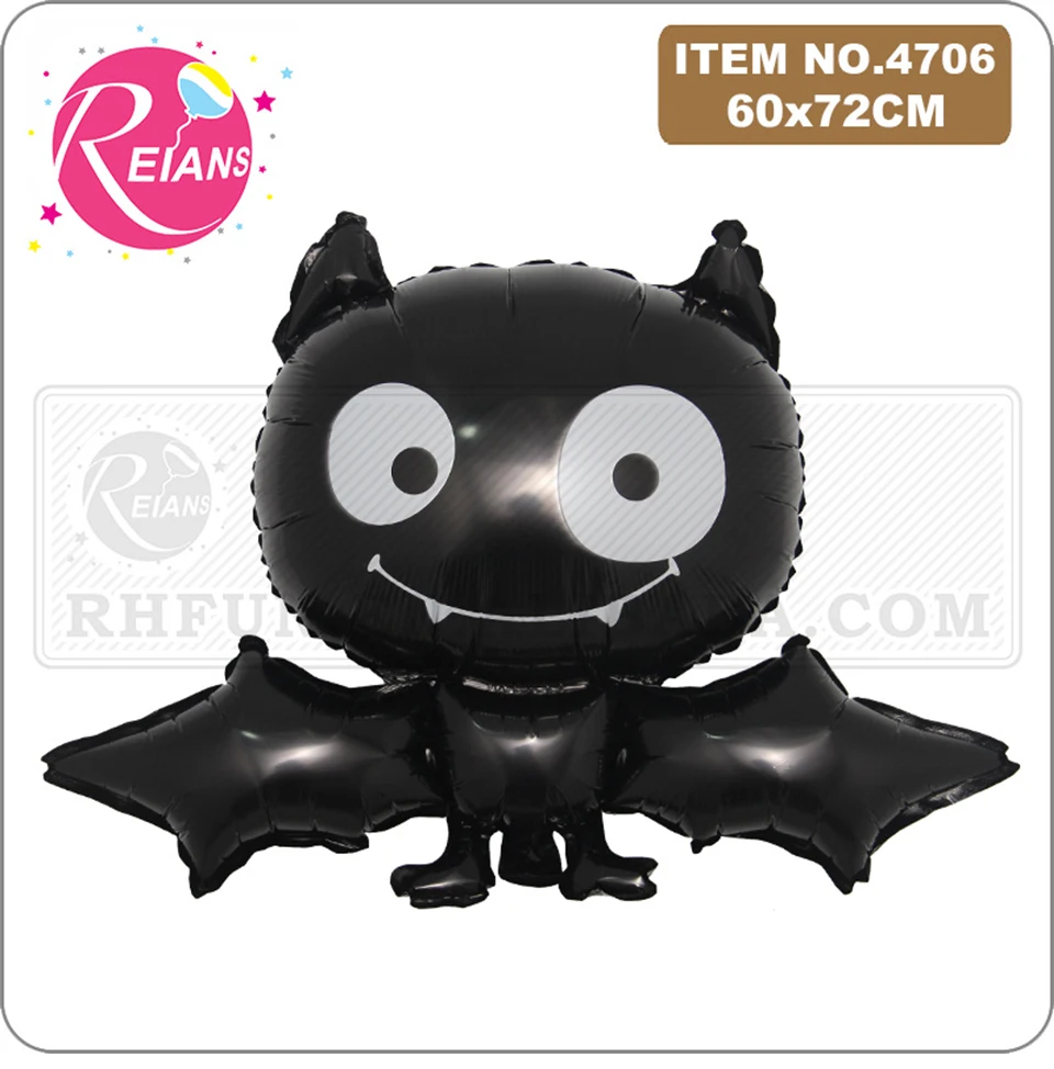 Vampire Bat Foil Balloon Happy Halloween Party Decor Baby Shower Birthday Festival Kids Inflatable Toys Globos Home Supplier