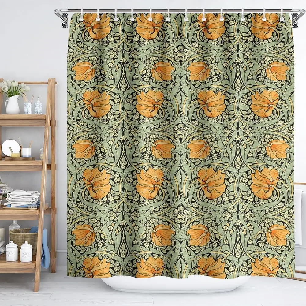 1 piece lemon shower curtain fruit shower curtain hummingbird lemon summer fresh fruit flower branch berry natural fun