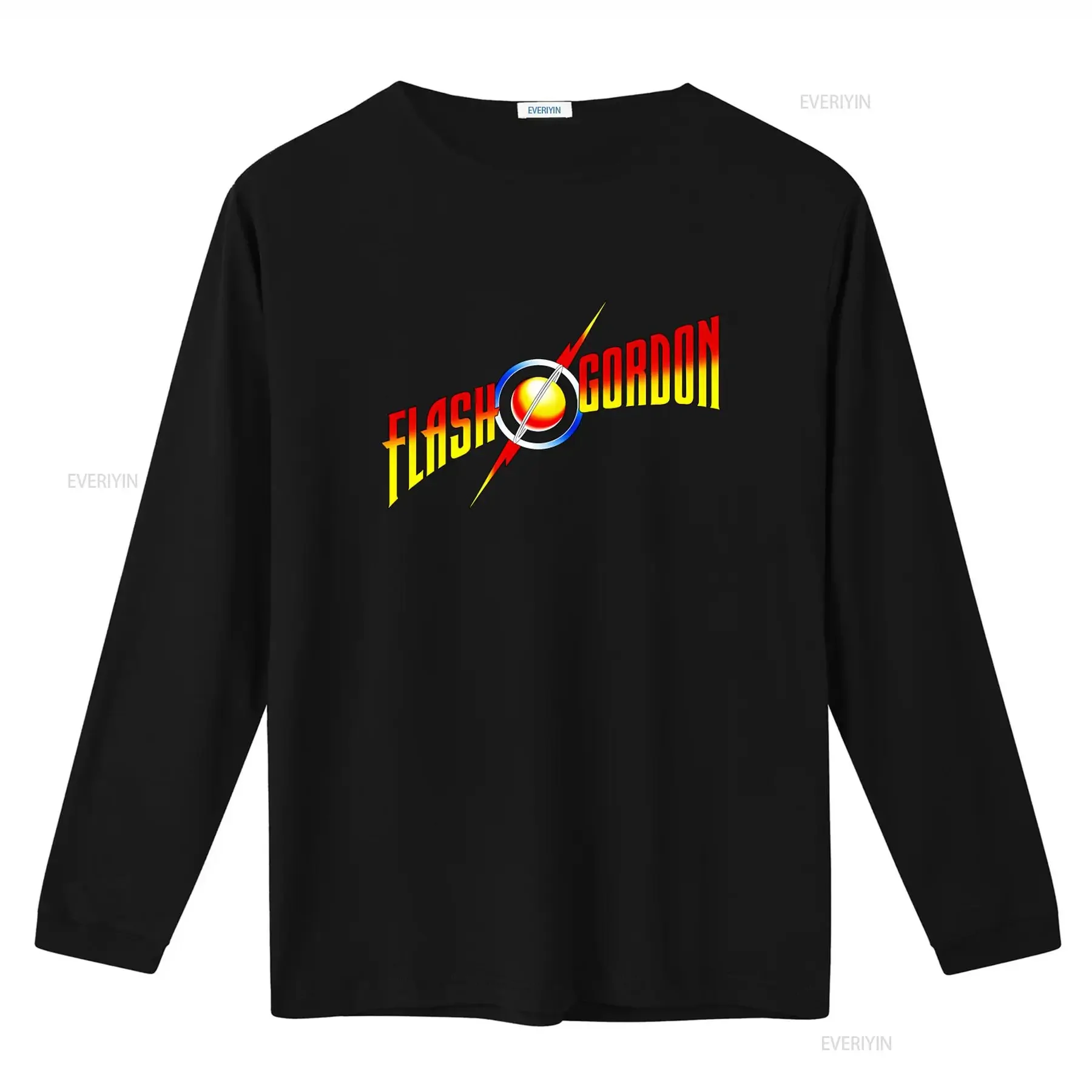 Men's Flash Gordon Rocket Man Logo Vintage Comic Hero T Shirt vintage Washed streetwear Stretched Soft homme designer clothes