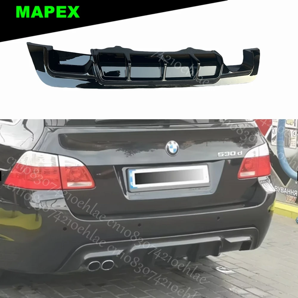 

MP Style Rear Bumper Splitter Diffuser for BMW 5 Series E60 E61 M Pack 2004 2005 2006 2007 2008 2009 2010 Plastic Bodykit Tuning