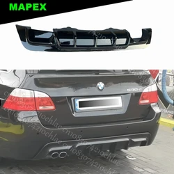 MP Style Rear Bumper Splitter Diffuser for BMW 5 Series E60 E61 M Pack 2004 2005 2006 2007 2008 2009 2010 Plastic Bodykit Tuning