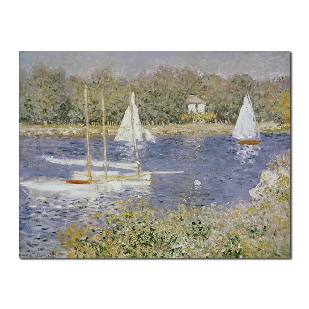 

High quality Claude Monet paintings Basin D Argenteuil oil on canvas hand-painted Home decor