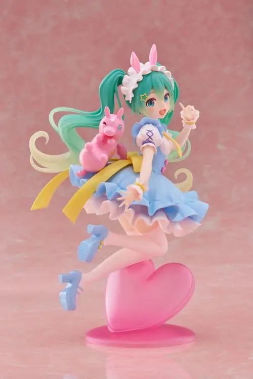 Original Genuine Model Taito Hatsune Miku x Rody 17cm AMP Fairy Tale Figure Anime Figurine Collections Toys Gifts Wholesale view 3