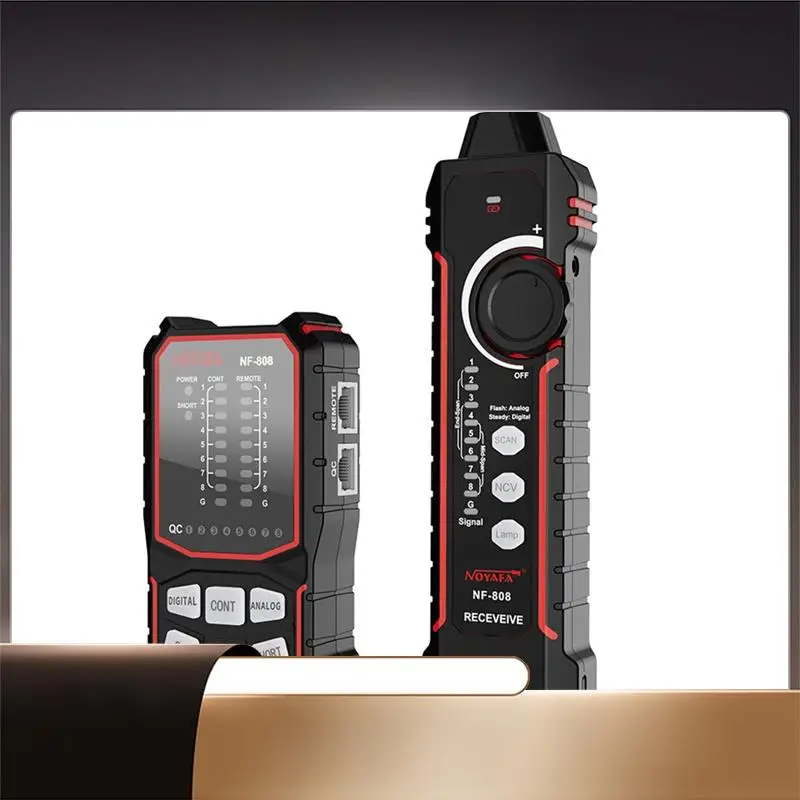 

NOYAFA NF-808 Network Cable Tester Multipurpose Cable Finder For Cable Scan Continuity Testing And QC Testing POE Network Tester