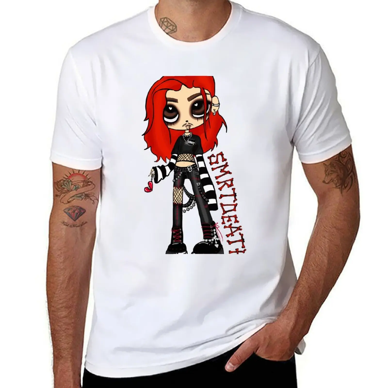 

SMRTDEATH футболка с героями мультфильмов, мужская футболка с рисунком, футболки из хлопка, футболка из 100% хлопка, комплект футболок