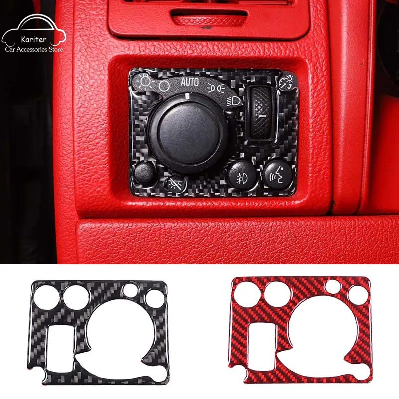 

For Hummer H3 2005-2009 Soft Carbon Fiber Car Styling Headlight Switch Panel Frame Decorative Sticker Car Accessories