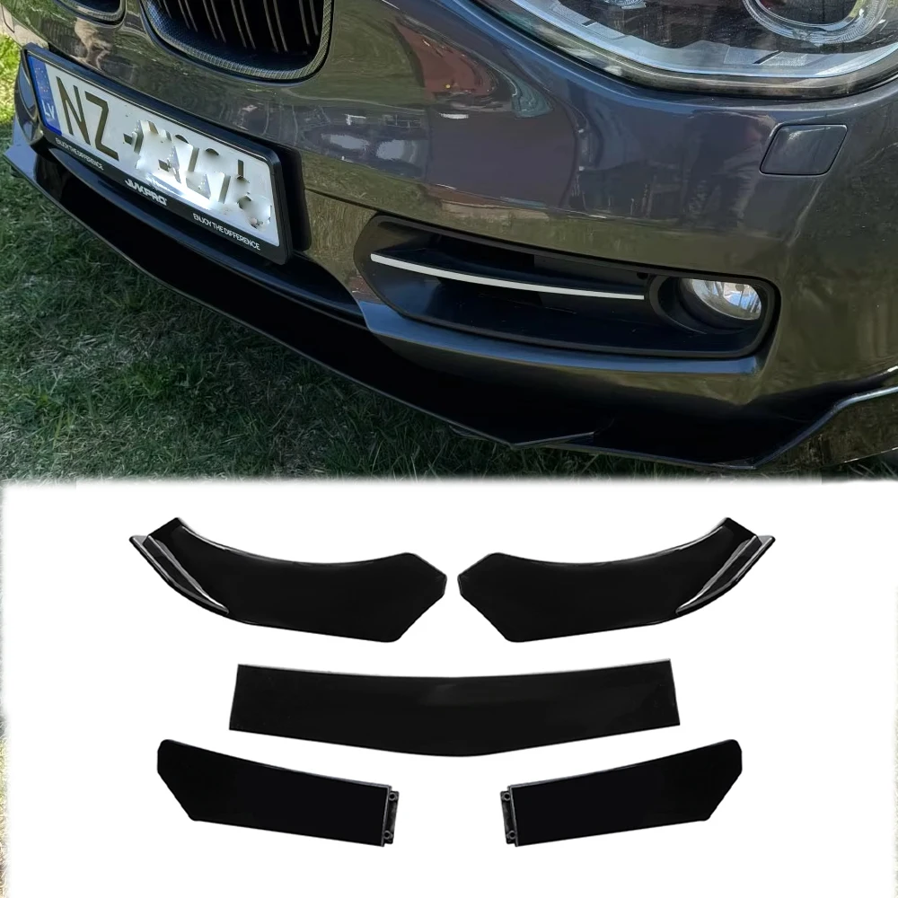 Image of 5-teiliger Universeller Auto-Frontstoßstangen-Separator, Stoßstangenlippen-Bodykit, Duck-Lip-Separator für BMW, Benz, Volkswagen, Honda