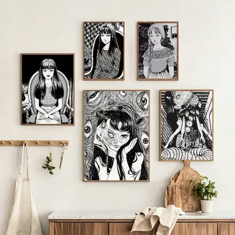 Manga Beautiful T-Tomie K-Kawakami Custom HD Waterproof Self Adhesive Wall Art Poster