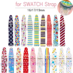 For SWATCH Silicone Watch Band 16mm 17mm 19mm for Swatch Strap Pvc Strap Jelly Color Waterproof Sport Bracelet Watch Accessories