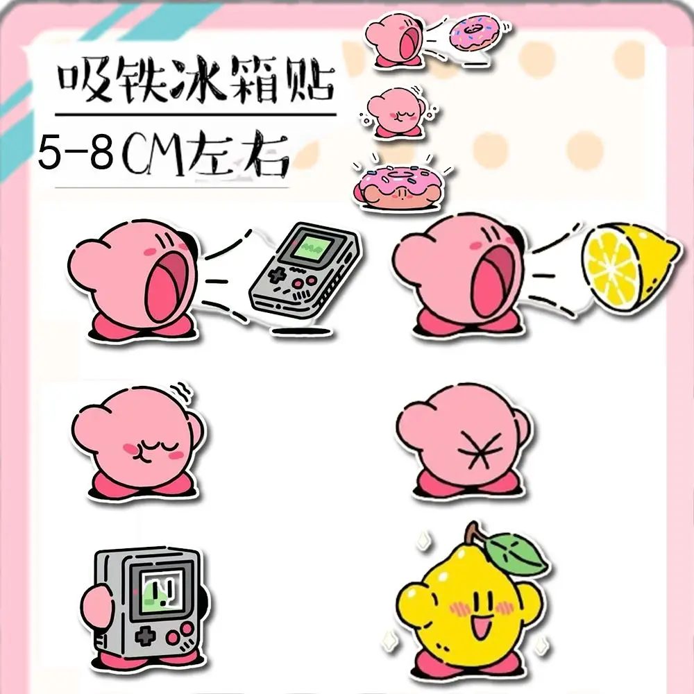 Kirby Strong Magnetic Refrigerator Magnet INS Style Decoration Magnetic Cute Sticker Fun Decorative Gift for Friends view 2