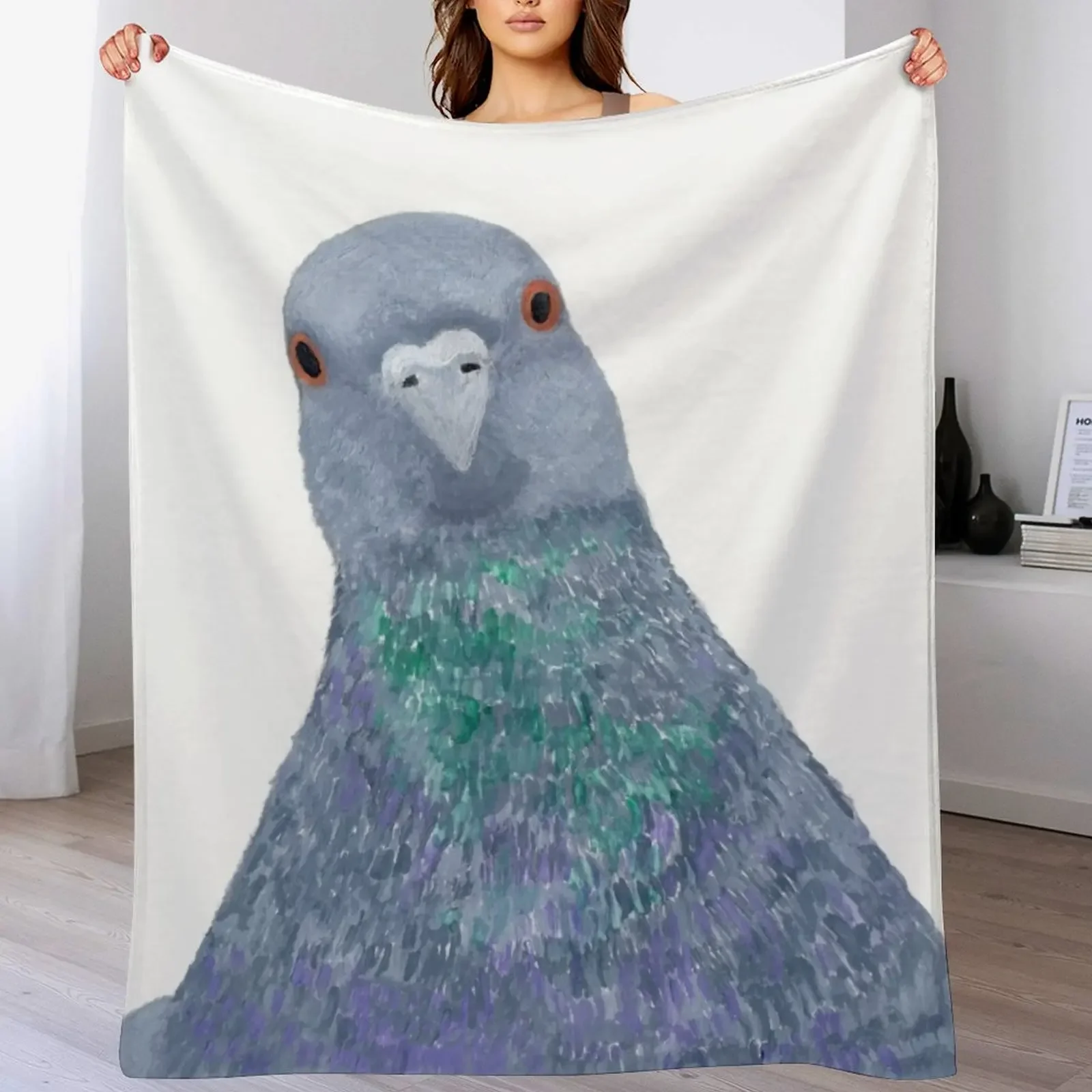 Pigeon Wild Rock Dove Bird Throw Blanket Warm Throw Blanket Gift for Anniversary