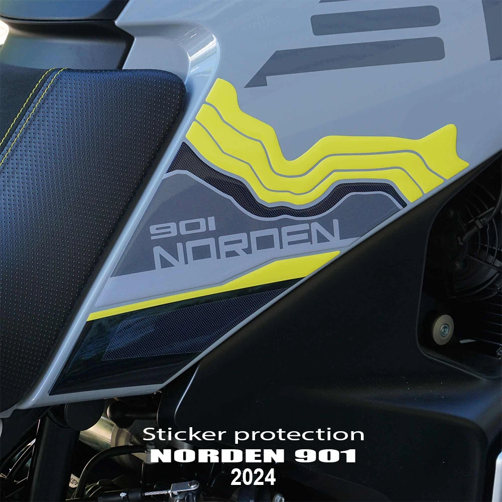 901 Norden 2024 Protective Sticker 3D Epoxy Resin Sticker Waterproof for Norden 901 Motorcycle Protection Kit Tank Pad