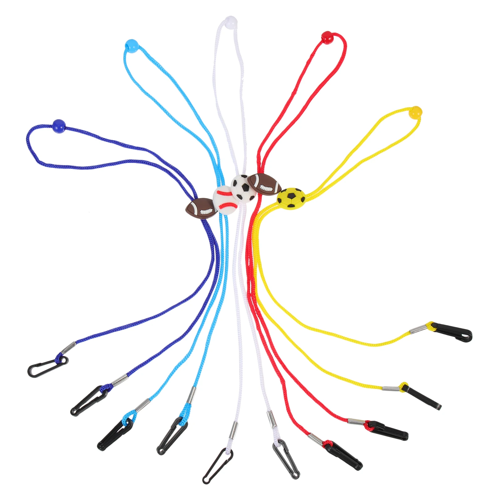 

10 Pcs Kids Glasses Strap Eyeglasses Lanyards Adjustable Cartoon Cotton Rope Hanging Straps Children Elastic Practical