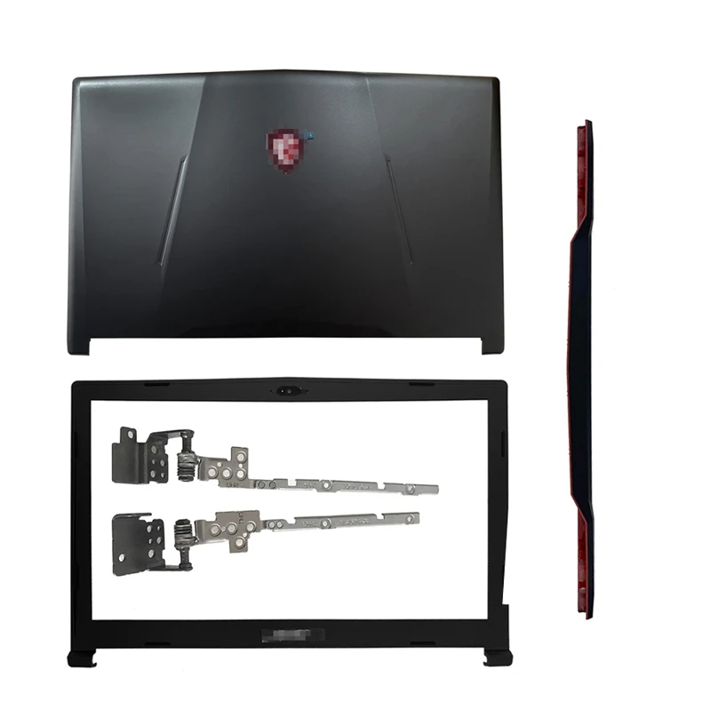 

Black NEW For MSI GL63 MS-16P4 Series Laptop LCD Back Cover/Front Bezel/Hinges/Hinge Cover Rear Lid TOP Case