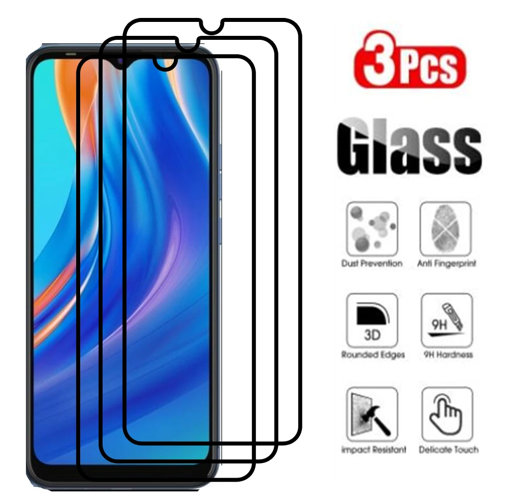 Tempered Glass For Tecno Spark Go 2021 2022 Full Coverage Screen Protector Glas for For Tecno Spark 6 Go Protective Glass