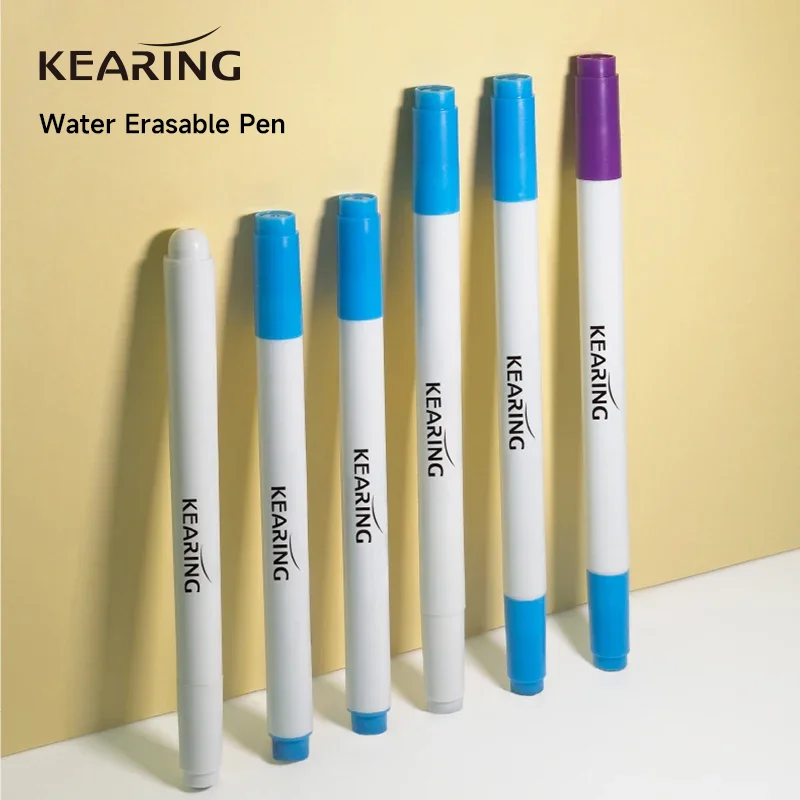 Kearing Water Soluble Marker Pen Fabric Marking Erasable Leather Cross Stitch Clothing Graffiti Marker 3PCS