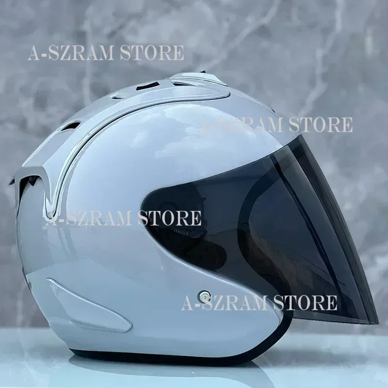 Demi-casque SZ Ram ciment gris Casco Casque saison d'été sécurité unique Len Casque de moto femmes et hommes Capacete