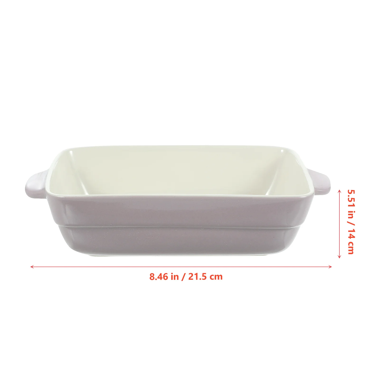 

Oven Cake Pan Rectangular White Non-Stick Baking Tray Binaural Handle Household Bakeware for Home Kitchen Bbq Bread Cake