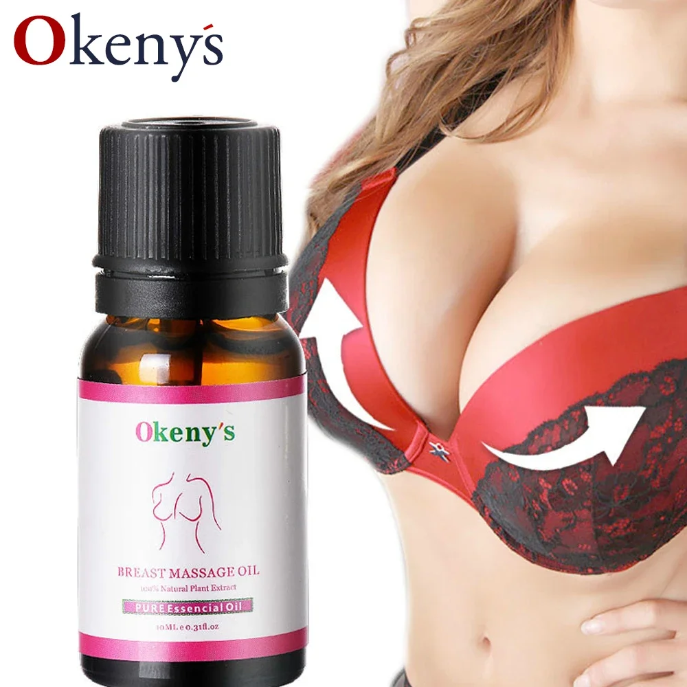 Okeny's-Crema de aceite esencial para agrandar el pecho, crema Natural Pueraria Mirifica para Realce de busto, caderas más grandes y culo, 10ml