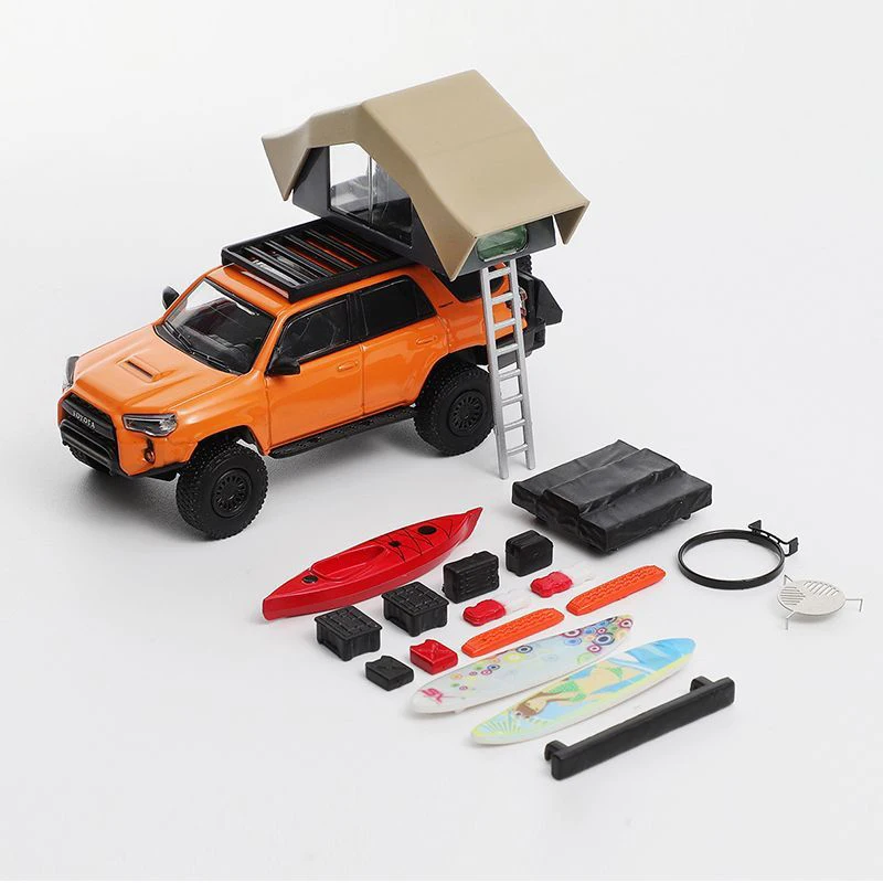 

GCD 1:64 Scale Toyota 4Runner Off-road Modified Version Simulation Alloy Car Model With Accessories Collectible Souvenir Gift