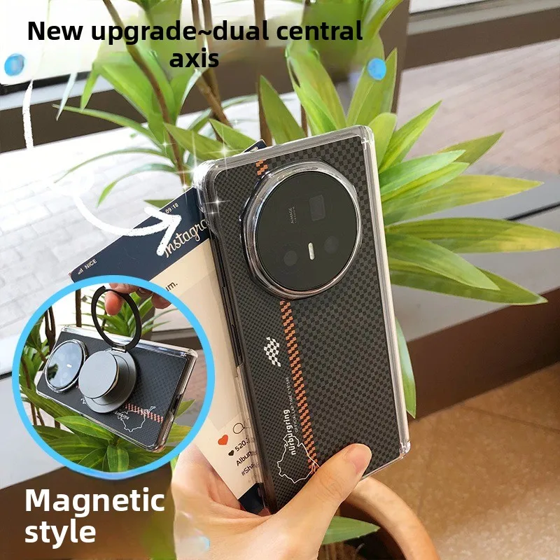 

For Honor Magic V5 Case Non-slip Magnetic Lens Protection Business Style Cover For Honor Magic V 5 Shockproof Bumper Funda