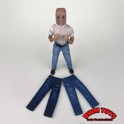 1/12 Scale Male Casual Straight Jean Pants Trousers with Belt Fit 12'' TBL Notaman NW GT GW Soldier Action Figure Body Dolls