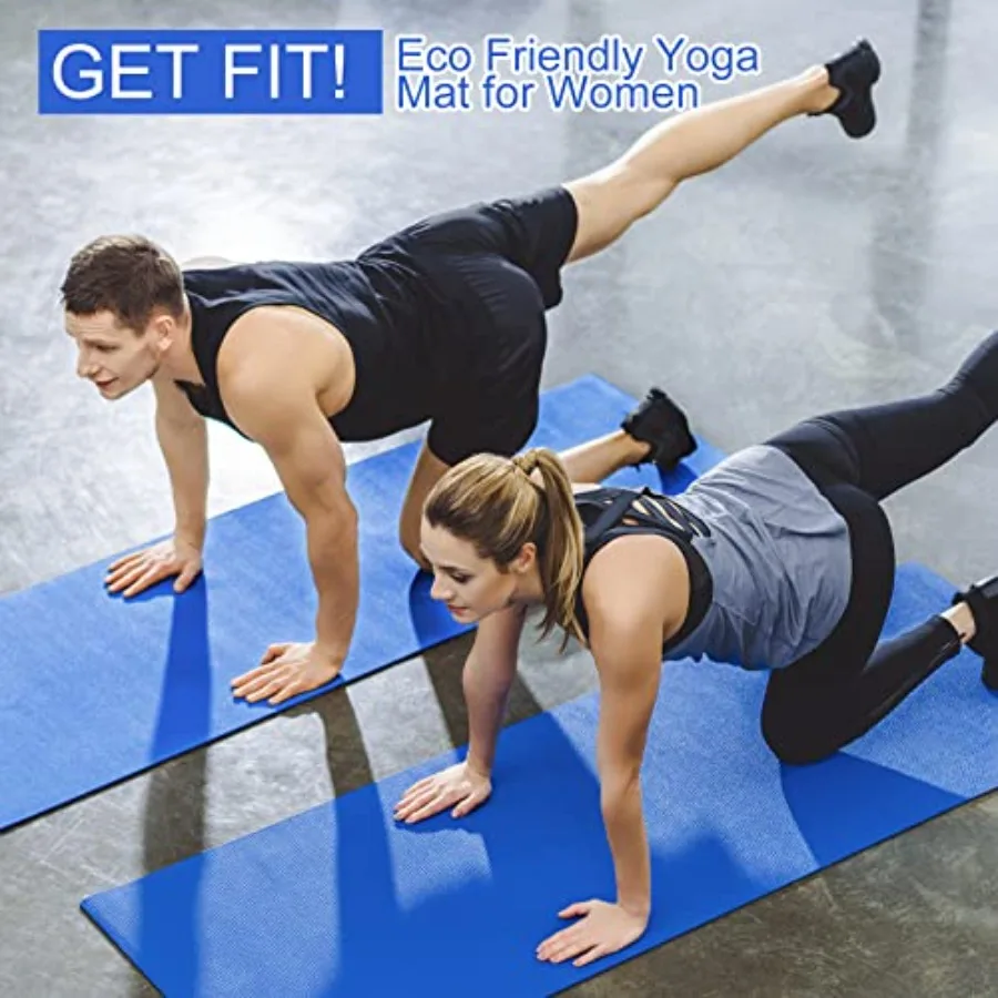16 Pack 3 mm Thick NonSlip Yoga Mat for Women and Men Ideal for Gym Home Workout Yoga Pilates Fitness Training Indoor Exercise
