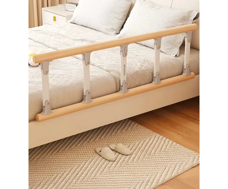 For Solid Wood Bed Rail Elderly Getting Up Aid Unilateral Anti Drop Bedside Handrail Safety Baffle for Senior Care Home