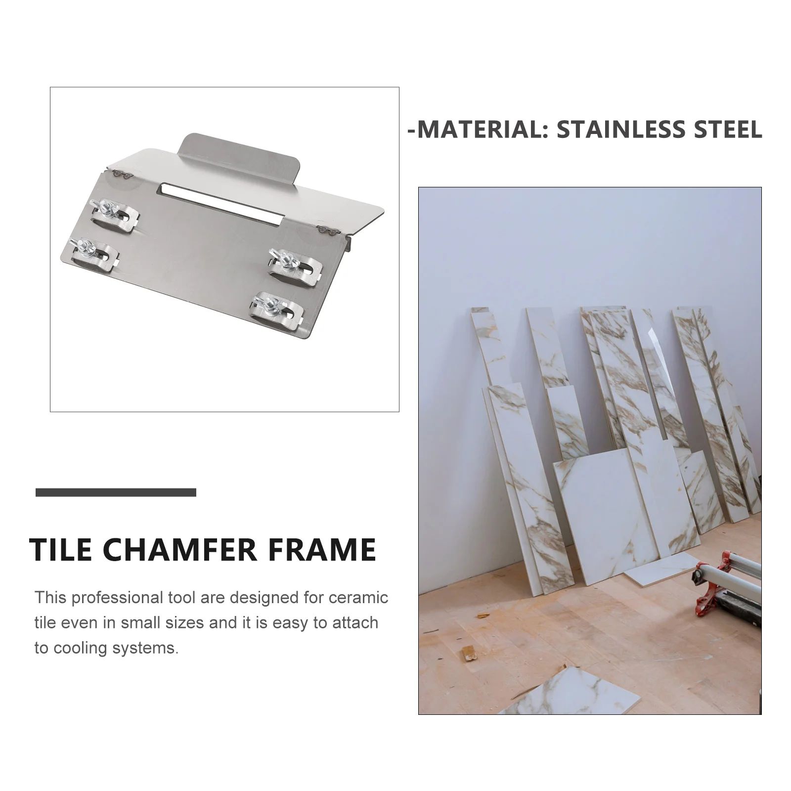 수동 기계 강철 45도 조절 가능한 폭 모따기 프레임 도구 타일 모따기 장치 모따기 홈 타일 샵