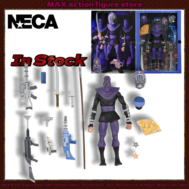 In Stock  NECA54221 Teenage Mutant Ninja Turtles Ultimate Foot Soldier 7 Inch Cartoon VHS Style Action Figure Foot Clan Robot