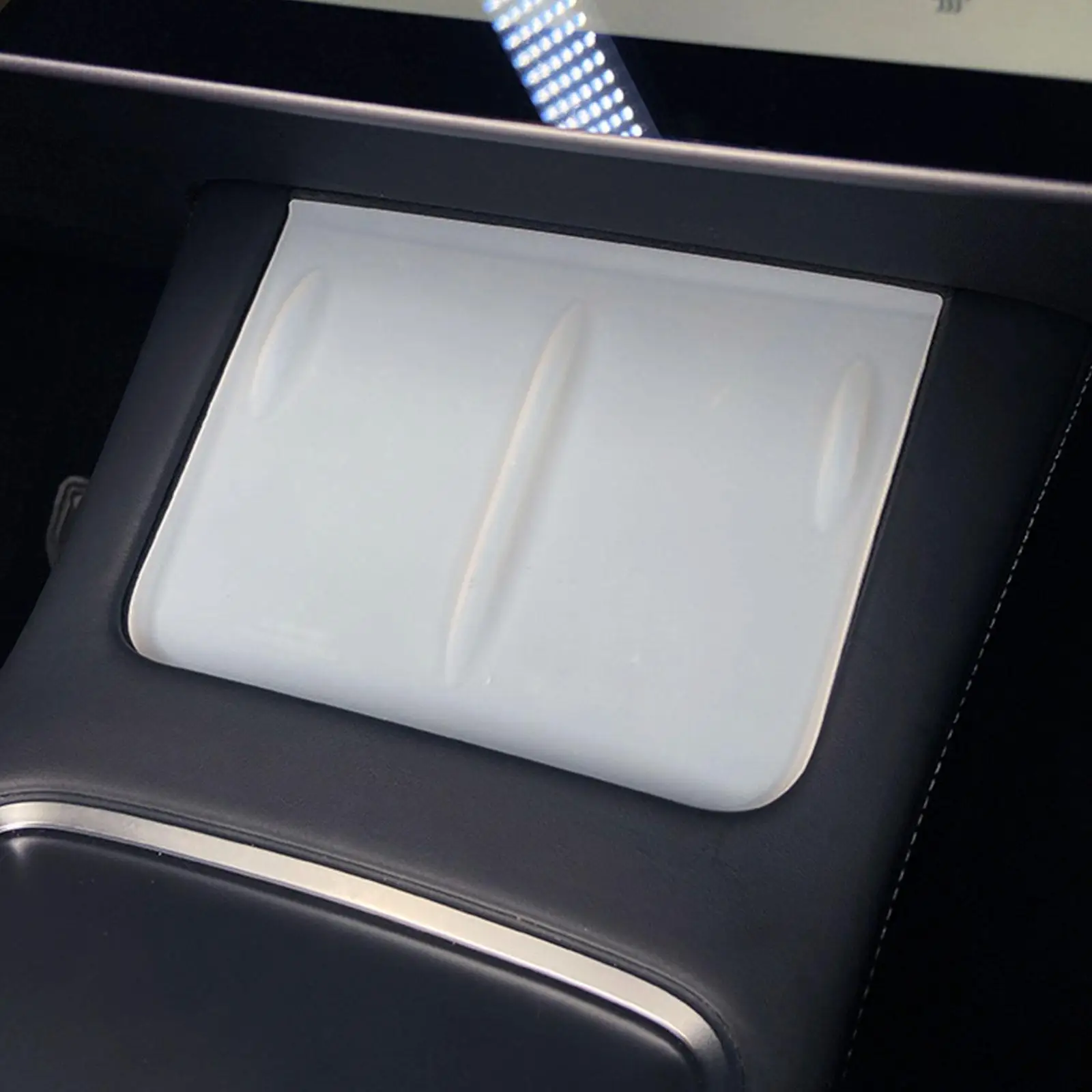 Non Slip Silicone Pad for Tesla Model Y Center Console Car Phone Wireless Charging Mat Anti Scratch Interior Decor