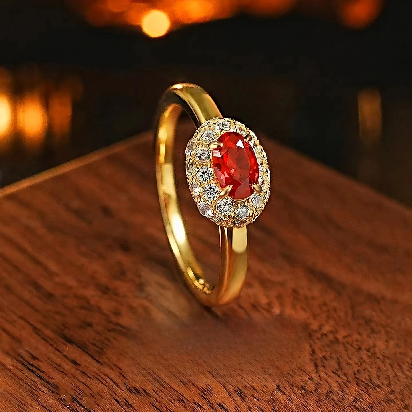 

Кольцо из серебра S925 с овальным цирконом 4*6 мм цвета голубиной крови, универсальное женское украшение для повседневной носки.