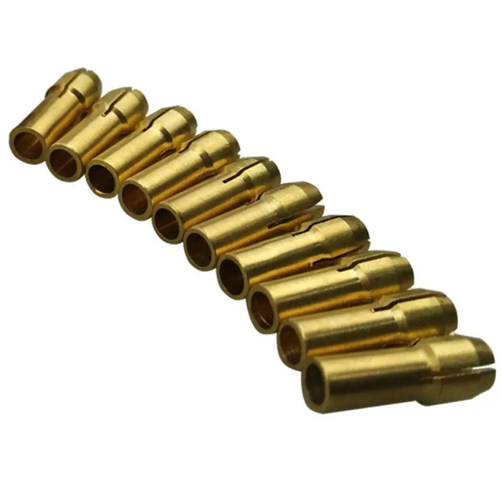 Вращающийся инструмент, медный разъем, сверлильный патрон, преобразователь, сверло, цанга, 10 шт., электрическая шлифовальная машина 0,5-3,2 мм, высокое качество