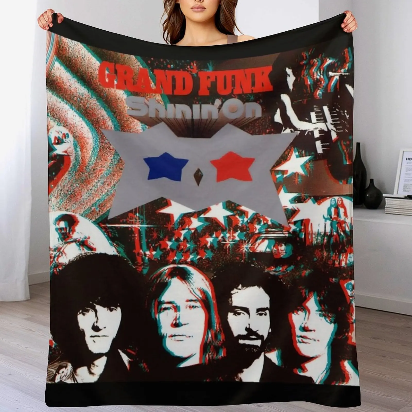 Grand Funk Railroad shinin on Throw Blanket Blankets For Baby Kid'S Blankets