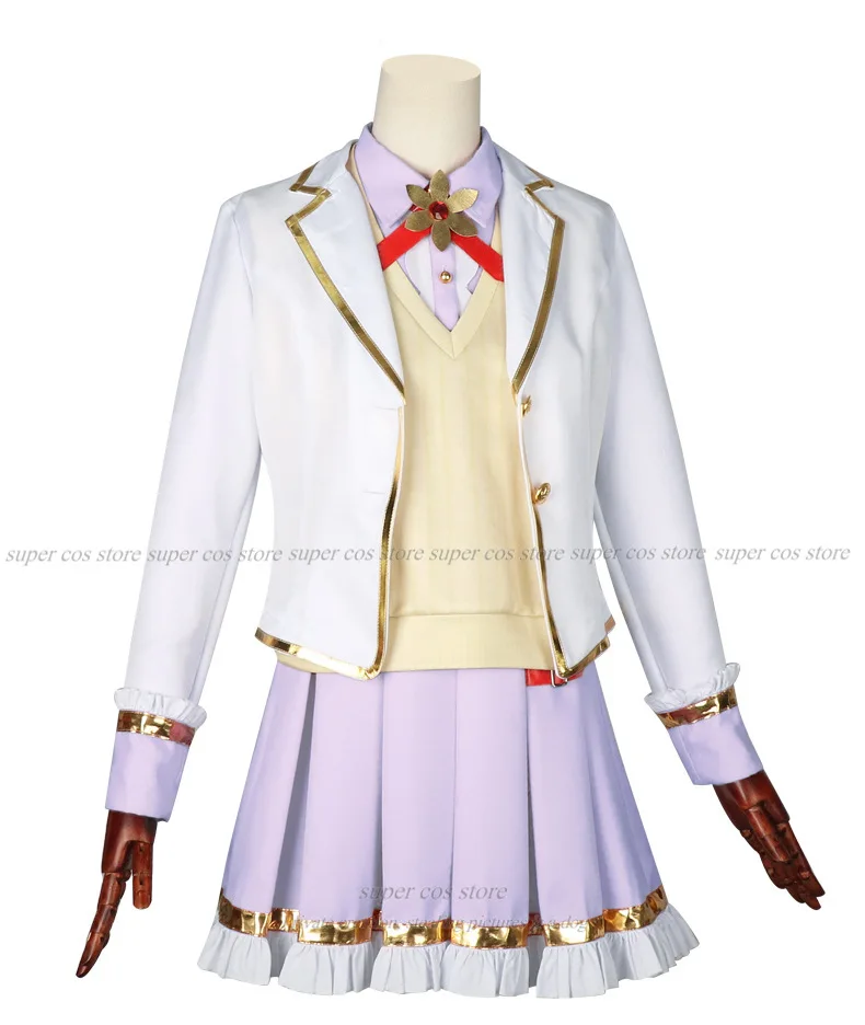 Anime Aikatsu STARS！Eruza Forute Futaba Aria Kizaki Rei Hanazono Kirara Cosplay Costume Venus Ark JK Uniforms Woman Kawaii Suit