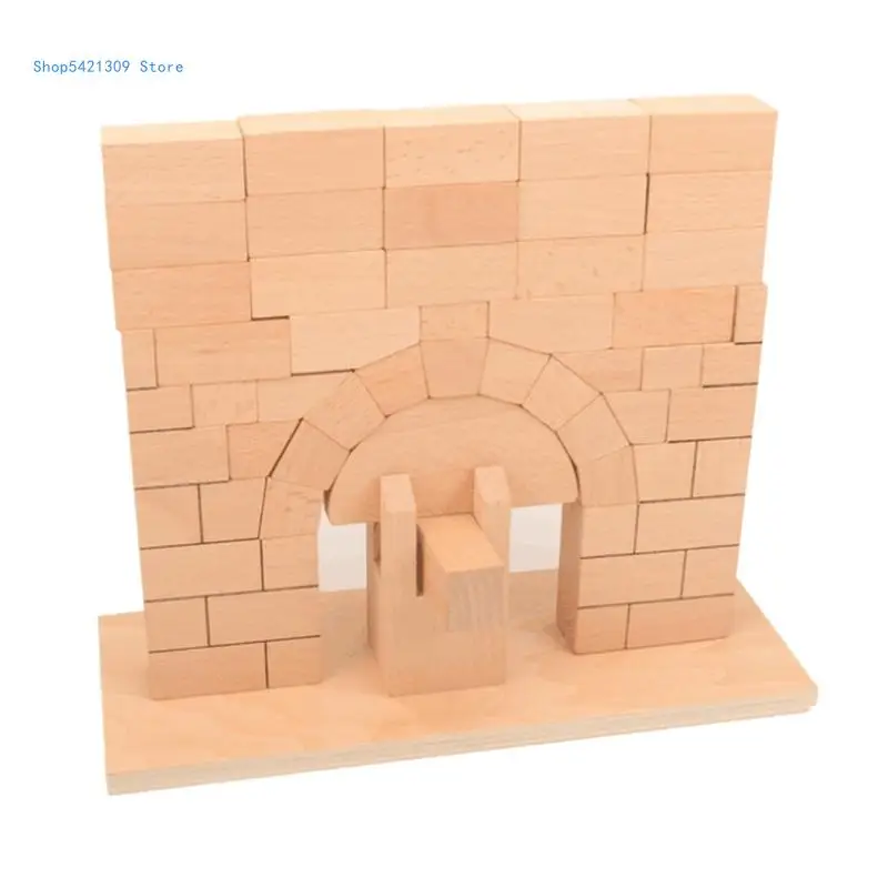 

85WA 1Set Kid’s Developing Toy Roman Arch Bridge Stacking Block Educational Toy