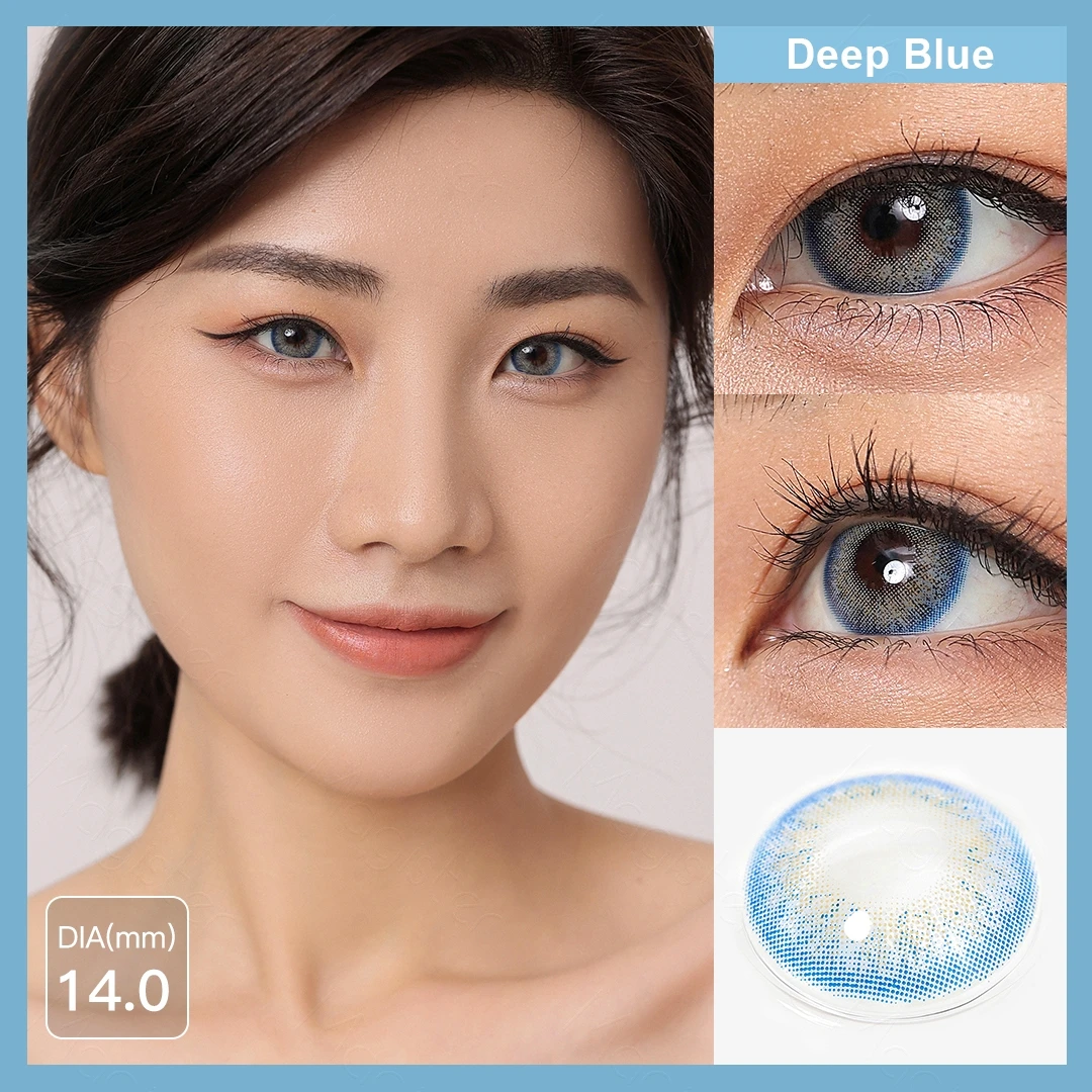 Magister Color Contact Lenses For Eyes Natural Beauty Pupils 1 Pair Yearly Cosmetics Color Lens Contact Lenses With Lenses Case