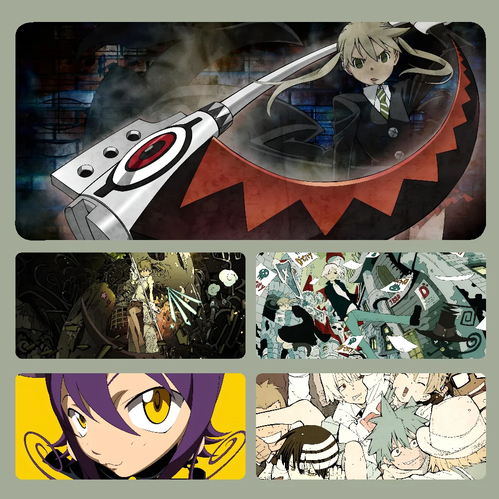 S-Soul Eater Mousepad Large Computer Gaming Accessories MousePads Desk Mats Anti-slip Laptop Soft Mouse Pad