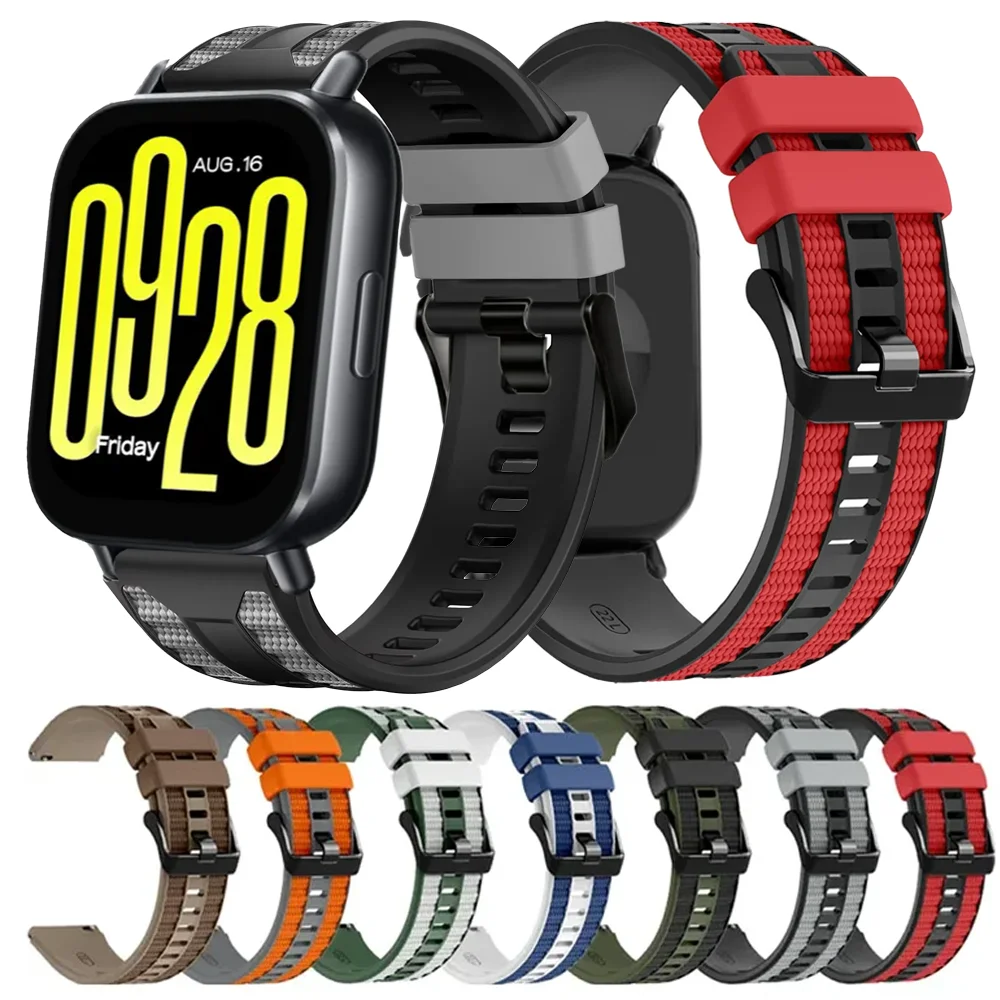 22mm Weiches Sport-Silikonarmband für Redmi Watch 5 Lite 5 Active Armband Xiaomi Watch 5 S5 S4 S3 S2 Huawei Watch Ultimate 2 Band