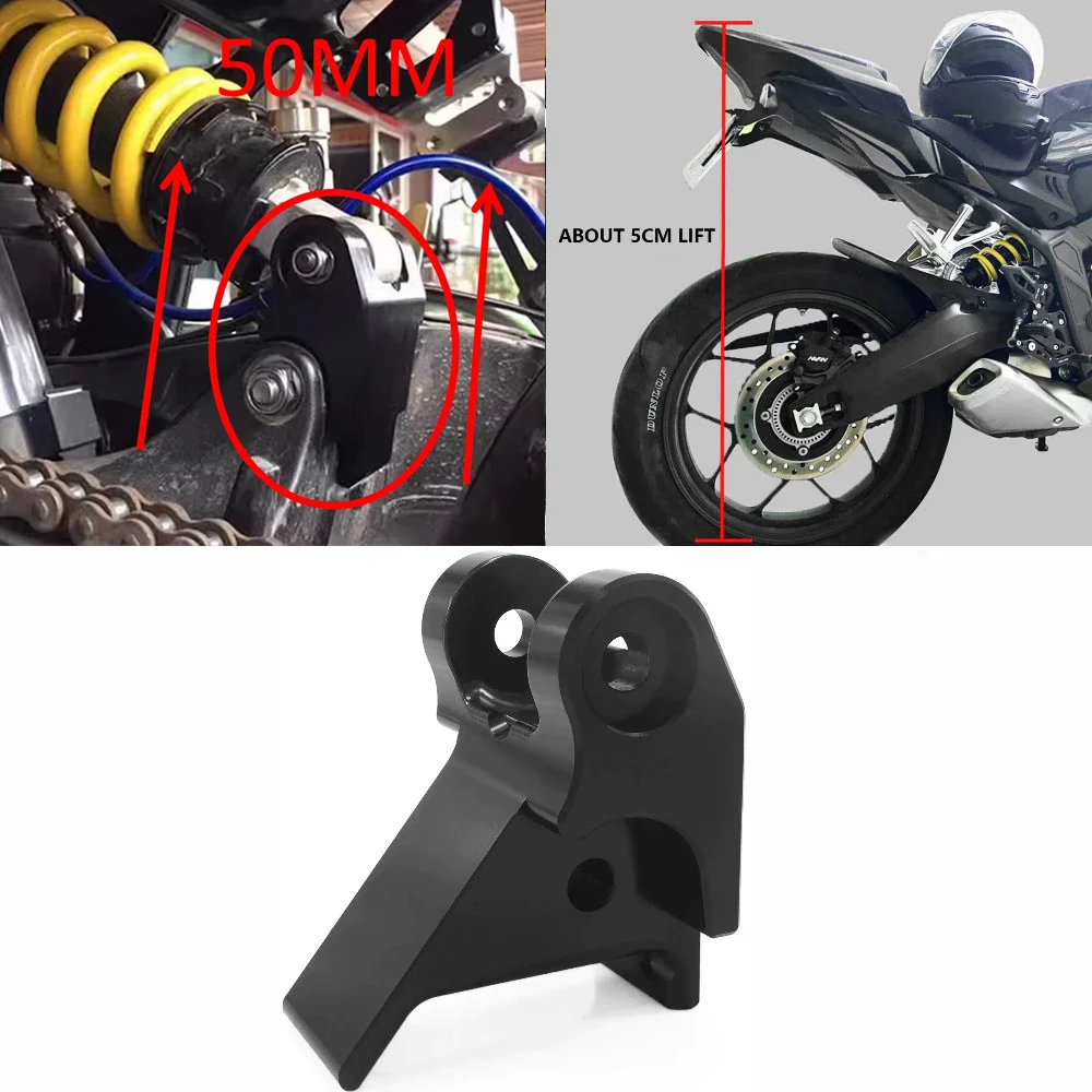 

For HONDA CBR650R CB650R CB650F CBR650F Motorcycles Frame Heightening Block Rear Shock Absorber Booster Suspension 5CM Up