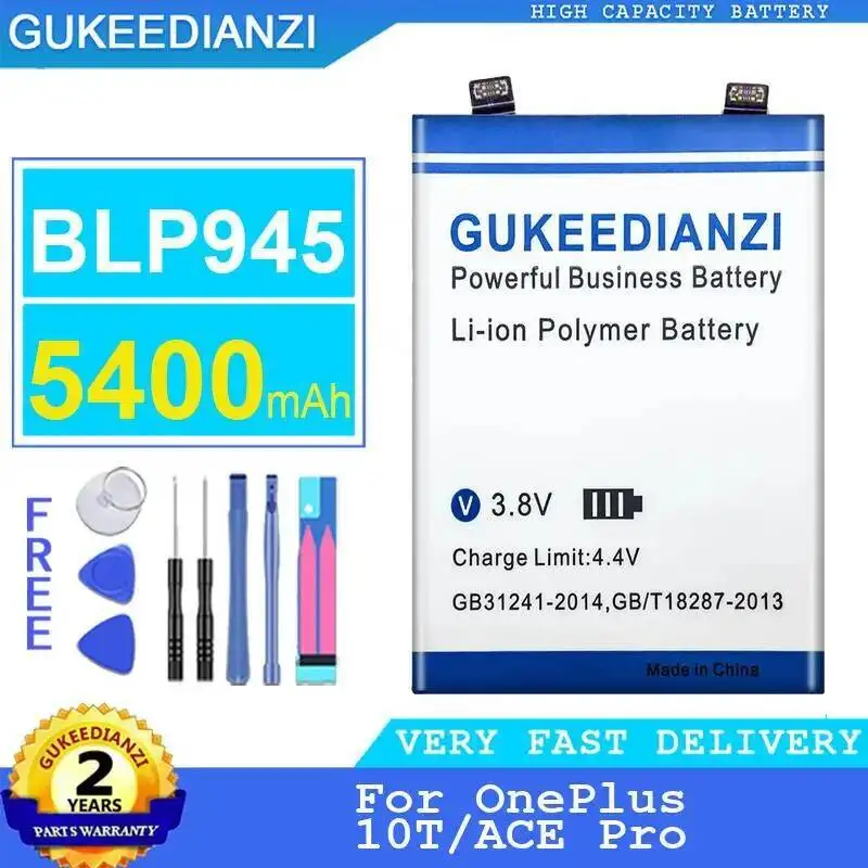 

For Oneplus 10T Ace Pro Long Lasting BLP945 Mobile Phone Battery 5400Mah