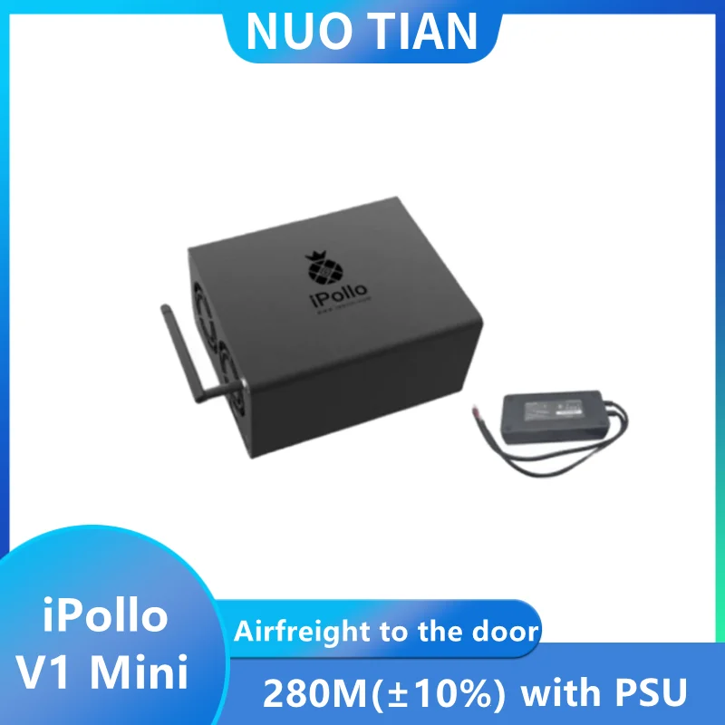 

Used iPollo V1 Mini 280MM±10% Classic ETC Miner WIFI Connection 270W Digital Currency Mining