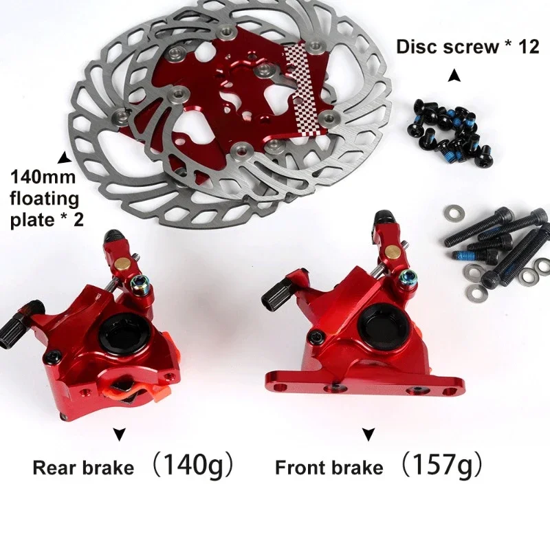 Hot sales High Quality 140mm Road Bike CNC Wire Pull Double-Sided Drive hydraulic Disc Brake Caliper