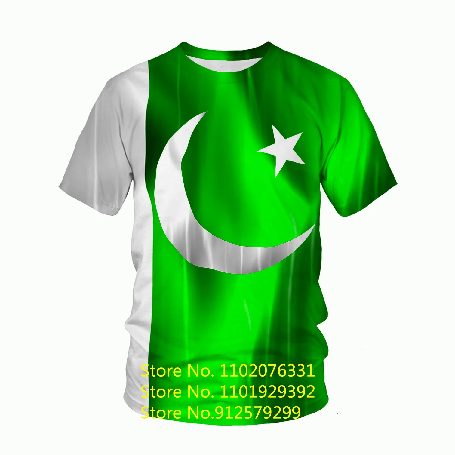 Pakistan Flag 3D Print T Shirt Fashion Casual Short Sleeve O-Neck Sport Harajuku Tee Shirt