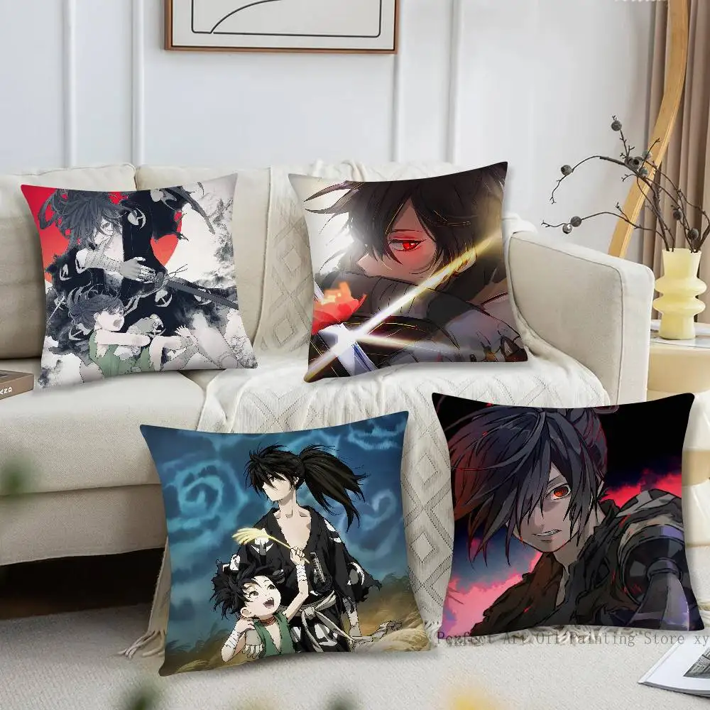 Anime Series Dororo Pillow Case Fashion Square Pillowcase Bedroom Sofa Room Ins Decoration Leisure