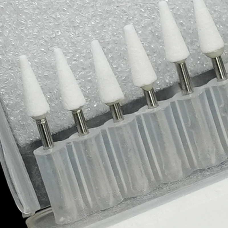 12Pcs Dental FG Polishing Burs White Stones Abrasion Point Bur FL2 CN1 RD1 RD2 CY2 TC1  for High Speed Handpiece