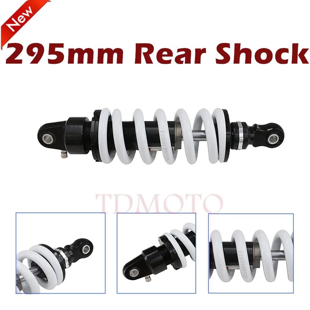 

1200lbs 295mm 11.6" Rear Shock Absorber Motorcycle Suspension Spring Fit Honda Kawasaki Quad ATV Scooter Pit Dirt Bike