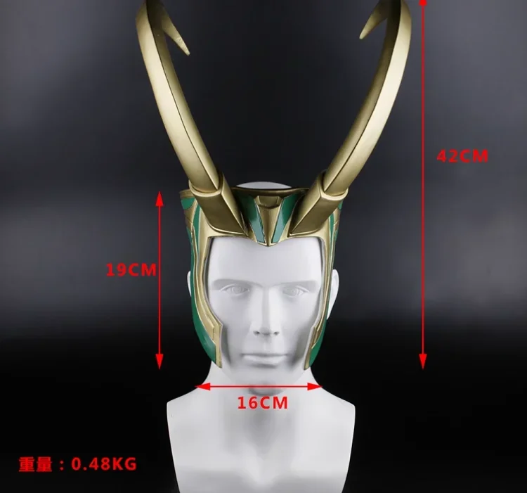 

Мужские и женские шлемы Локи Loki1/1 Evil God Косплей Тор 3, маски, физический реквизит для косплея