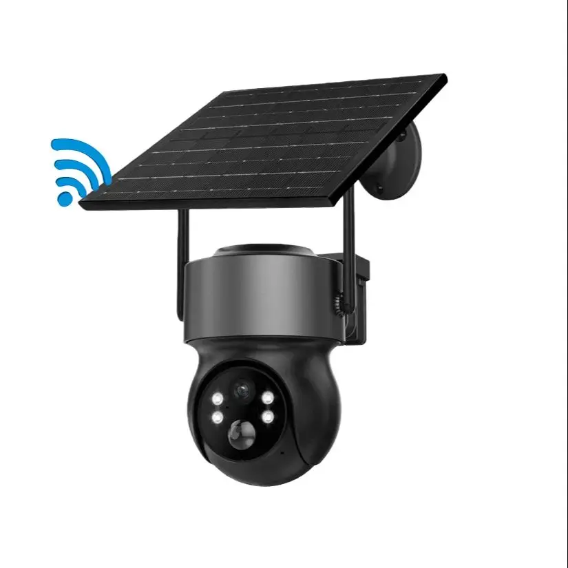 Outdoor WiFi PTZ-camera 4MP HD Draadloze IP-camera op zonne-energie met ingebouwde batterij Videobewaking voor huisbeveiliging iCsee - afbeelding 2
